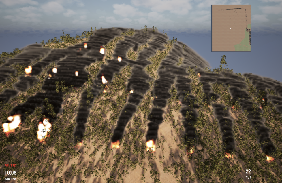 Wildfire
                Simulation Logo